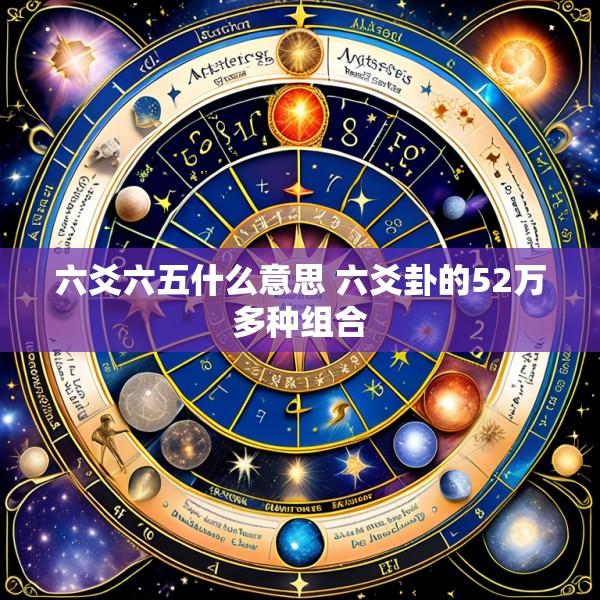 六爻六五什么意思 六爻卦的52万多种组合