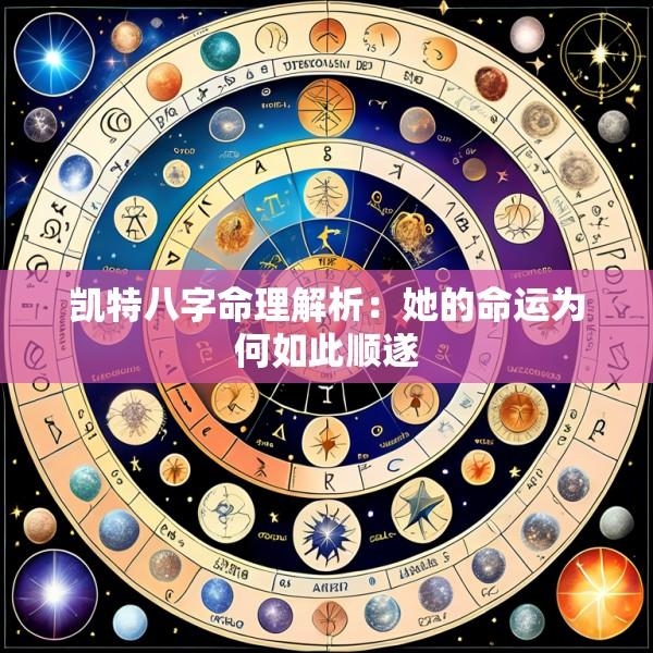 凯特八字命理解析：她的命运为何如此顺遂