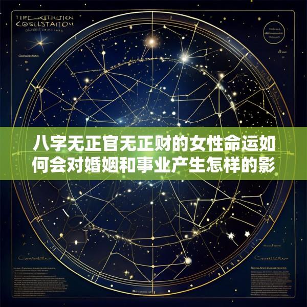 八字无正官无正财的女性命运如何会对婚姻和事业产生怎样的影响