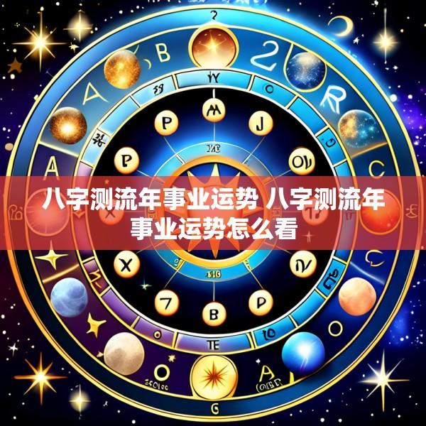 八字测流年事业运势 八字测流年事业运势怎么看