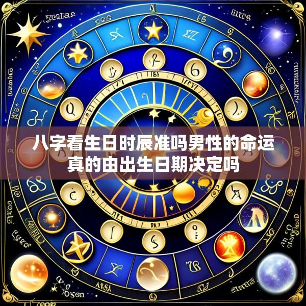 八字看生日时辰准吗男性的命运真的由出生日期决定吗
