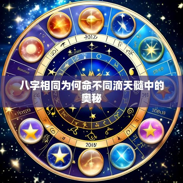 八字相同为何命不同滴天髓中的奥秘