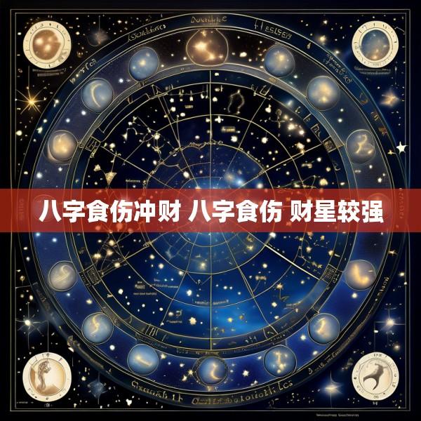 八字食伤冲财 八字食伤 财星较强