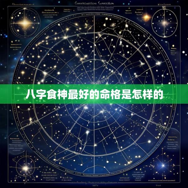 八字食神最好的命格是怎样的