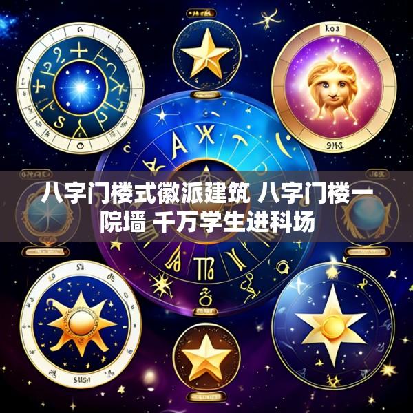 八字门楼式徽派建筑 八字门楼一院墙 千万学生进科场