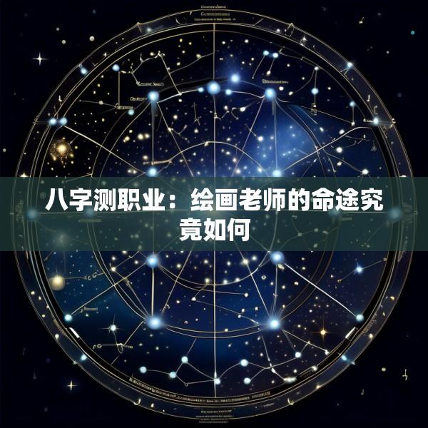 八字测职业：绘画老师的命途究竟如何