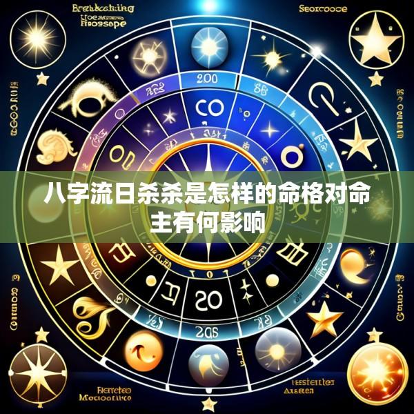 八字流日杀杀是怎样的命格对命主有何影响