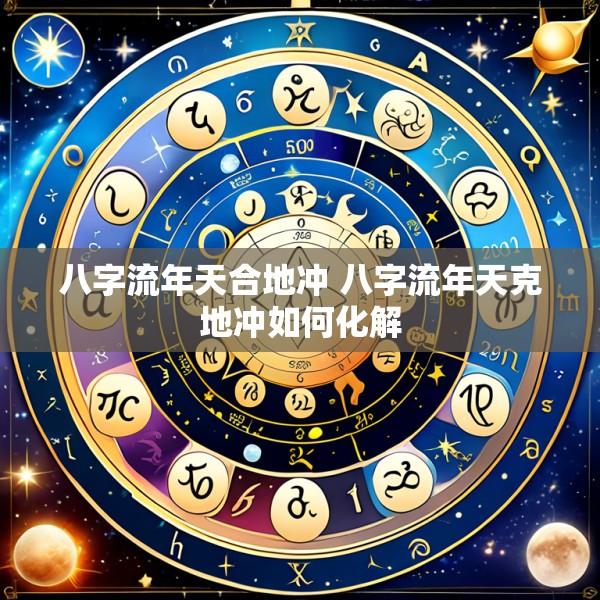 八字流年天合地冲 八字流年天克地冲如何化解
