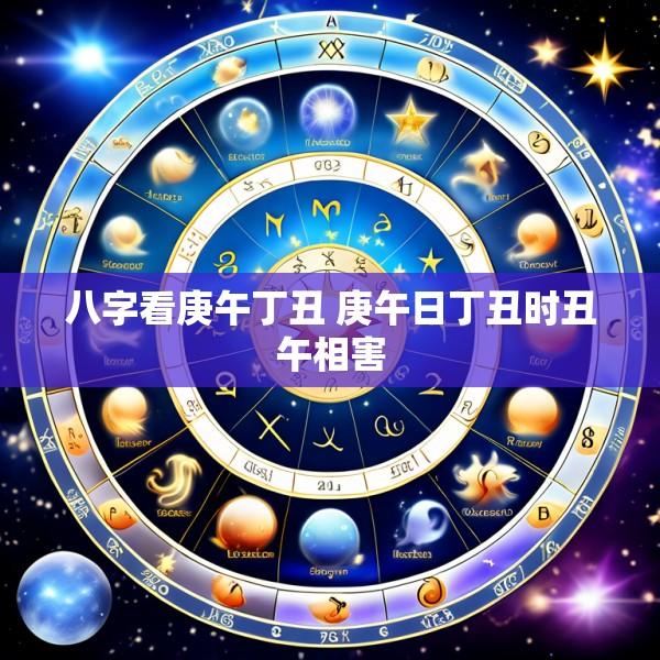 八字看庚午丁丑 庚午日丁丑时丑午相害