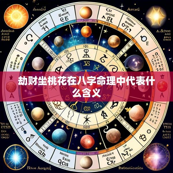 劫财坐桃花在八字命理中代表什么含义