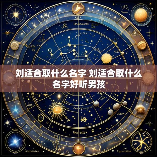 刘适合取什么名字 刘适合取什么名字好听男孩