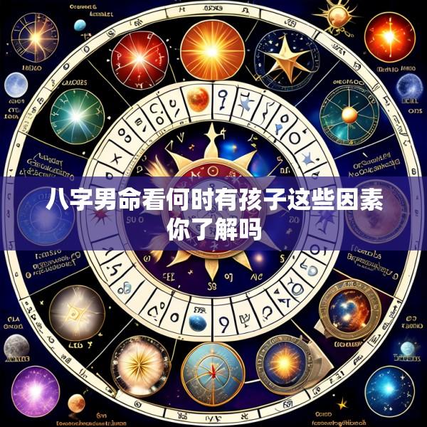 八字男命看何时有孩子这些因素你了解吗