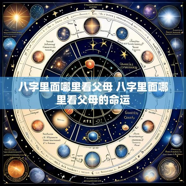 八字里面哪里看父母 八字里面哪里看父母的命运