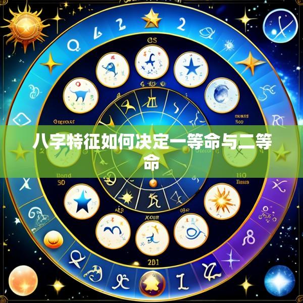 八字特征如何决定一等命与二等命