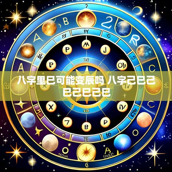 八字里巳可能变辰吗 八字己巳己巳己巳己巳
