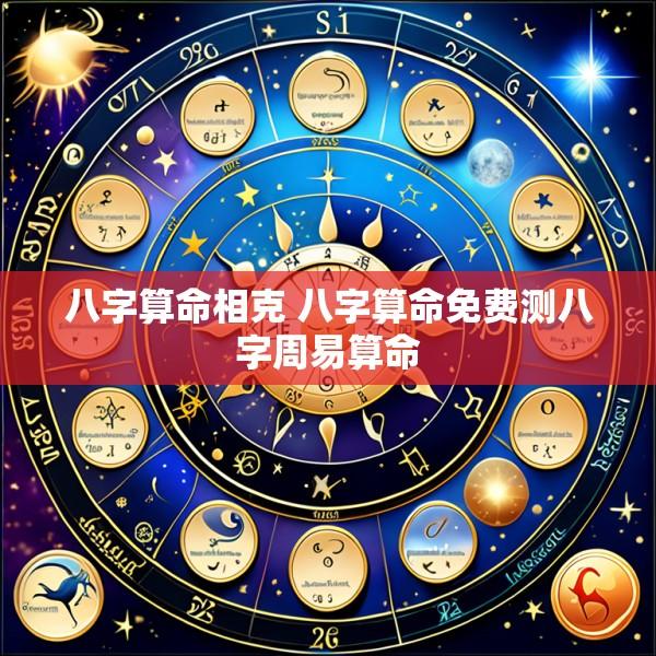 八字算命相克 八字算命免费测八字周易算命