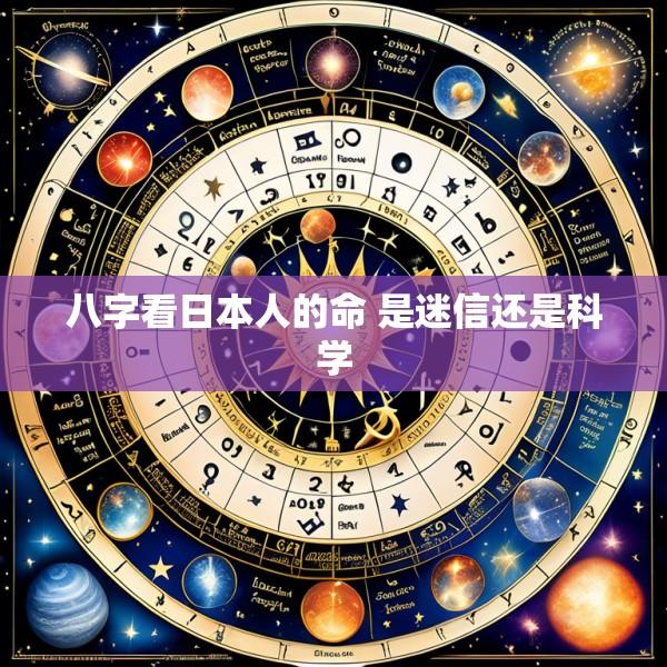 八字看日本人的命 是迷信还是科学