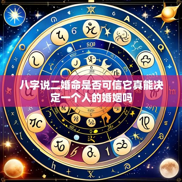 八字说二婚命是否可信它真能决定一个人的婚姻吗