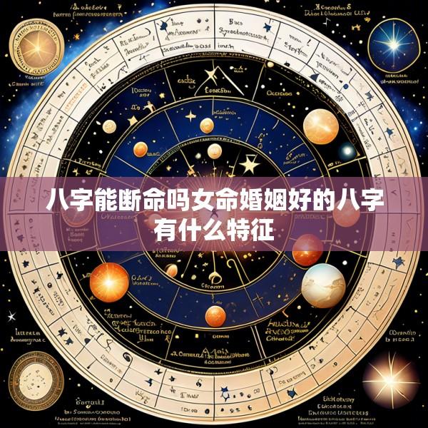 八字能断命吗女命婚姻好的八字有什么特征