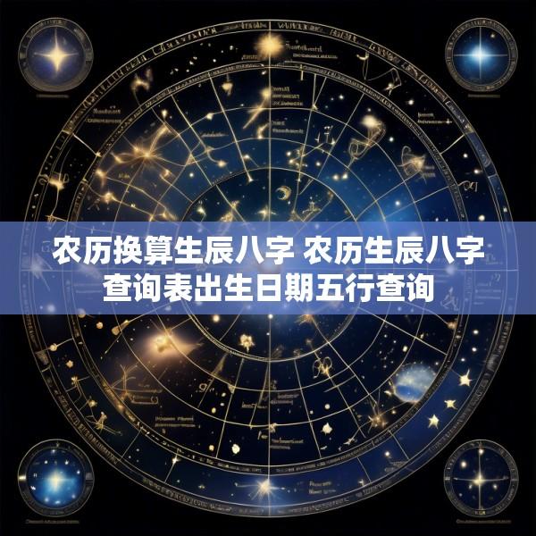 农历换算生辰八字 农历生辰八字查询表出生日期五行查询