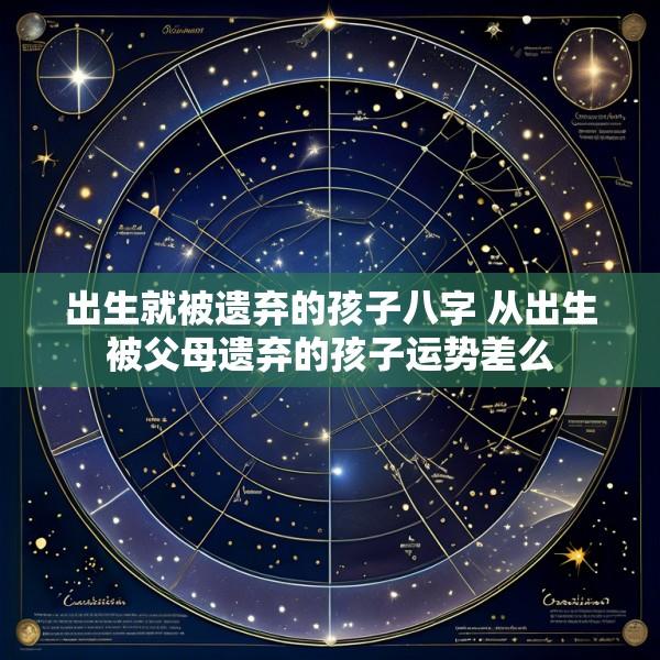 出生就被遗弃的孩子八字 从出生被父母遗弃的孩子运势差么