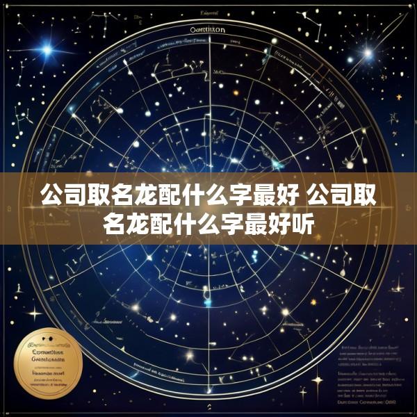 公司取名龙配什么字最好 公司取名龙配什么字最好听