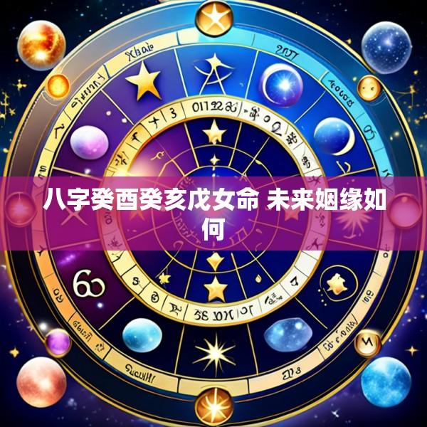 八字癸酉癸亥戊女命 未来姻缘如何