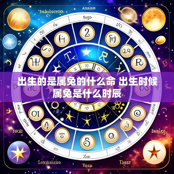 出生的是属兔的什么命 出生时候属兔是什么时辰