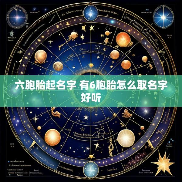 六胞胎起名字 有6胞胎怎么取名字好听