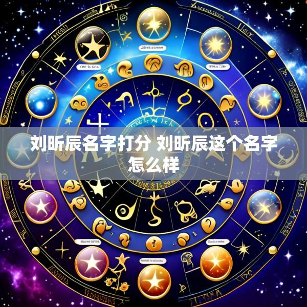 刘昕辰名字打分 刘昕辰这个名字怎么样