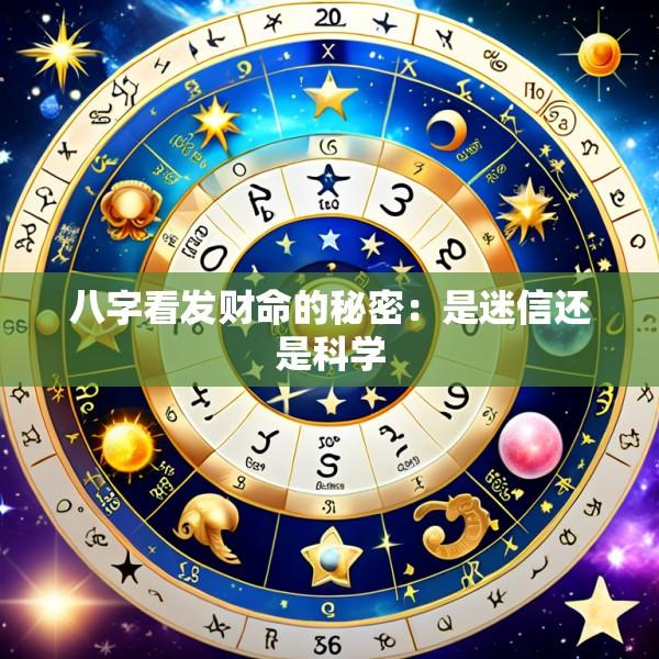 八字看发财命的秘密：是迷信还是科学