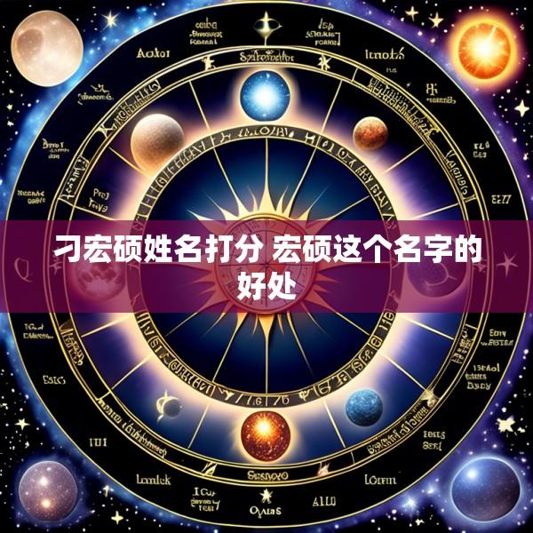 刁宏硕姓名打分 宏硕这个名字的好处