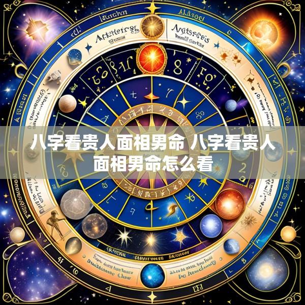 八字看贵人面相男命 八字看贵人面相男命怎么看