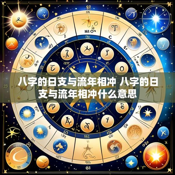 八字的日支与流年相冲 八字的日支与流年相冲什么意思