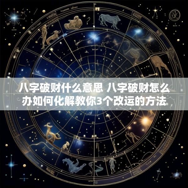 八字破财什么意思 八字破财怎么办如何化解教你3个改运的方法
