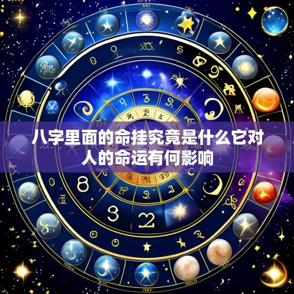 八字里面的命挂究竟是什么它对人的命运有何影响