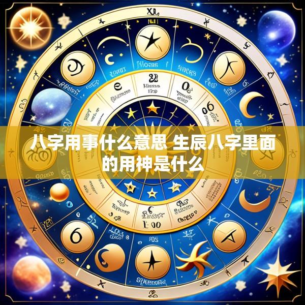 八字用事什么意思 生辰八字里面的用神是什么