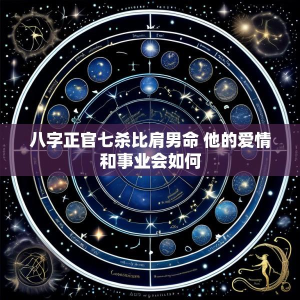 八字正官七杀比肩男命 他的爱情和事业会如何