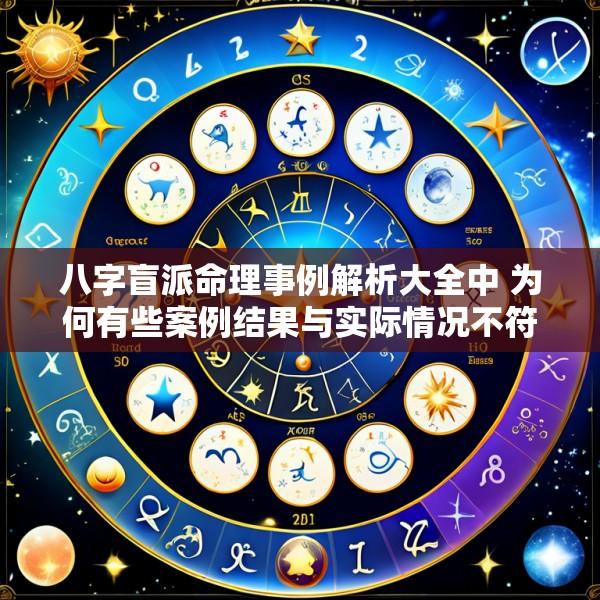 八字盲派命理事例解析大全中 为何有些案例结果与实际情况不符