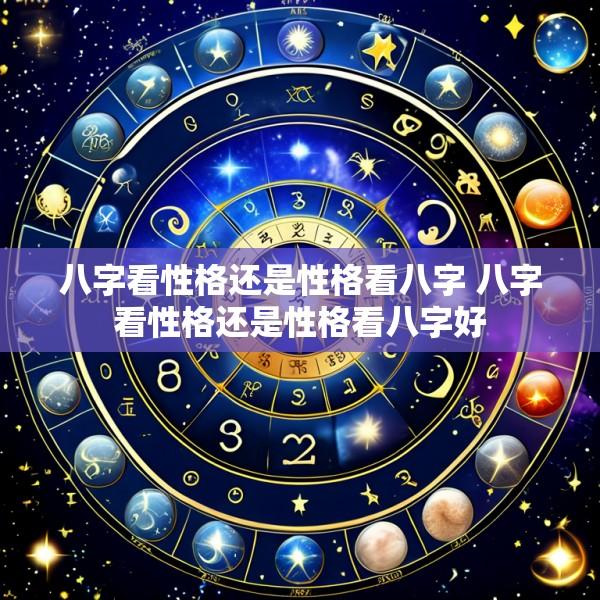 八字看性格还是性格看八字 八字看性格还是性格看八字好