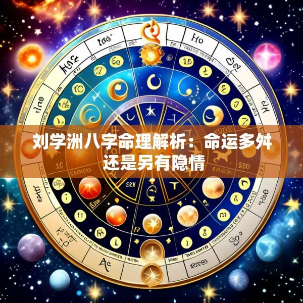 刘学洲八字命理解析：命运多舛 还是另有隐情