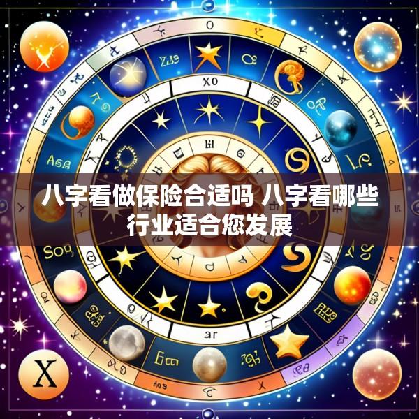 八字看做保险合适吗 八字看哪些行业适合您发展