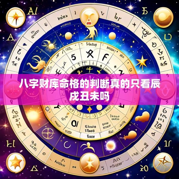 八字财库命格的判断真的只看辰戌丑未吗