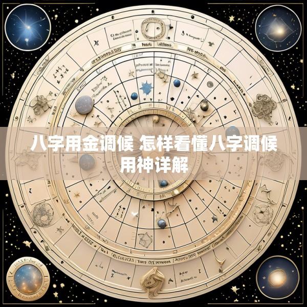 八字用金调候 怎样看懂八字调候用神详解