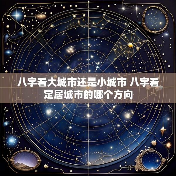 八字看大城市还是小城市 八字看定居城市的哪个方向