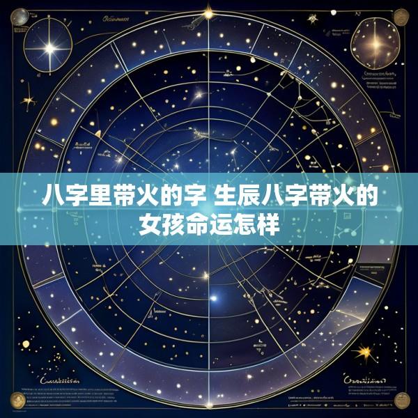 八字里带火的字 生辰八字带火的女孩命运怎样