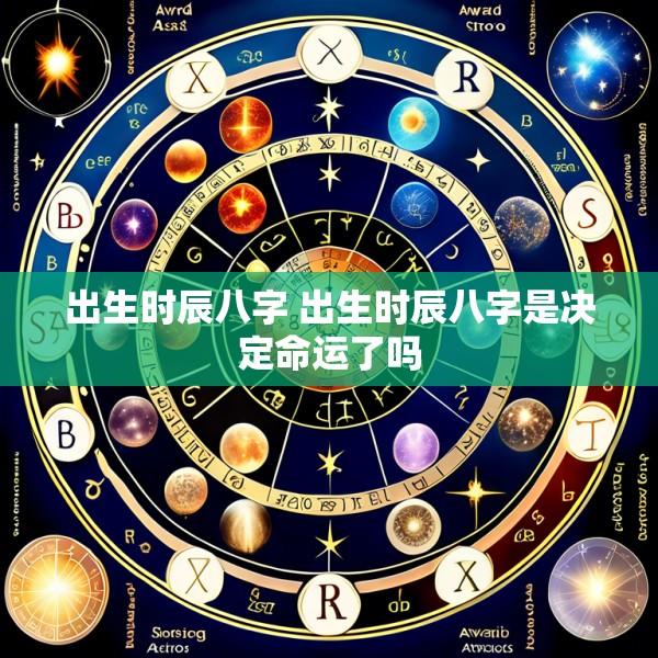 出生时辰八字 出生时辰八字是决定命运了吗