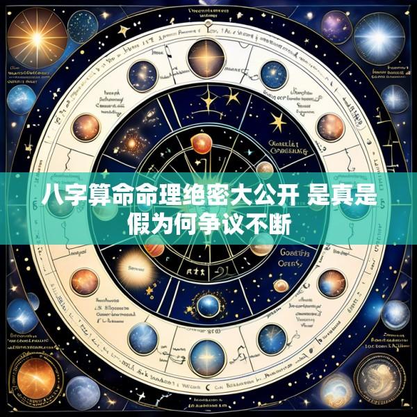 八字算命命理绝密大公开 是真是假为何争议不断