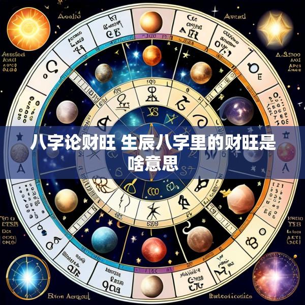 八字论财旺 生辰八字里的财旺是啥意思