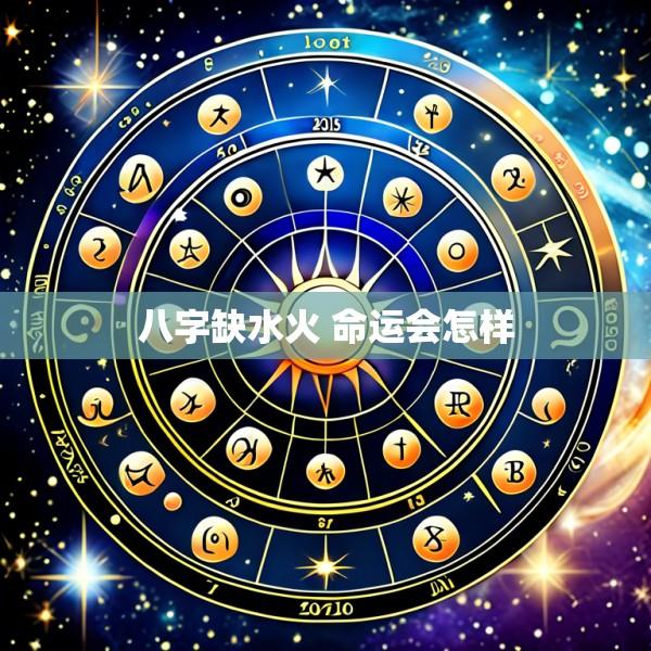 八字缺水火 命运会怎样